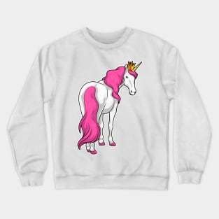 Unicorn Queen Crown Crewneck Sweatshirt